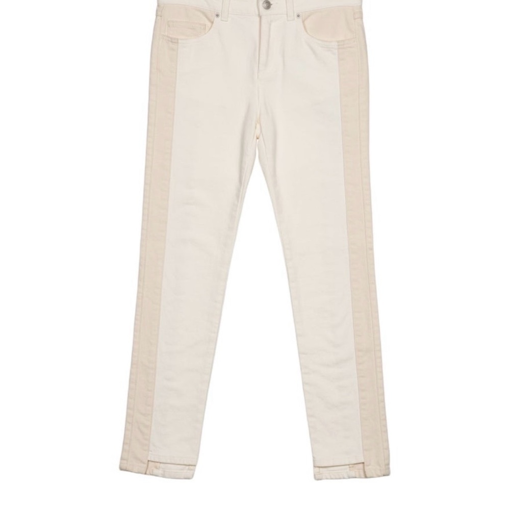 Alexander McQueen Cream and Ecru Straight Leg Jeans